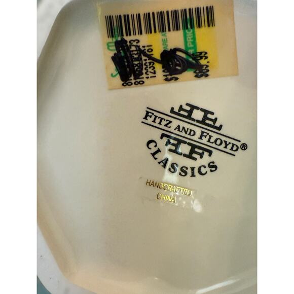 Fitz & Floyd Classics Embossed Fruit Pitcher Handcrafted Ceramic Decor - Picture 4 of 6